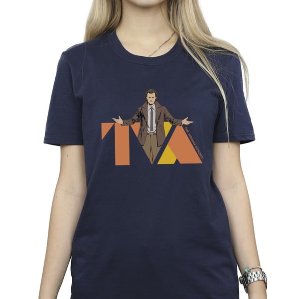 Marvel Womens/Ladies Loki TVA Pose Cotton Boyfriend T-Shirt