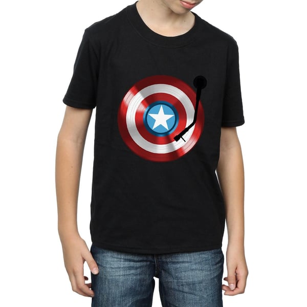 Marvel Boys Captain America Turntable T-Shirt