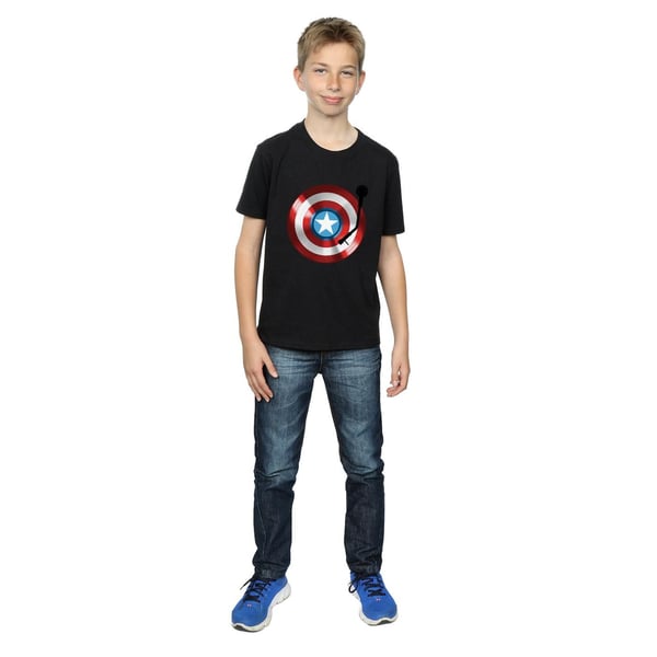Marvel Boys Captain America Turntable T-Shirt
