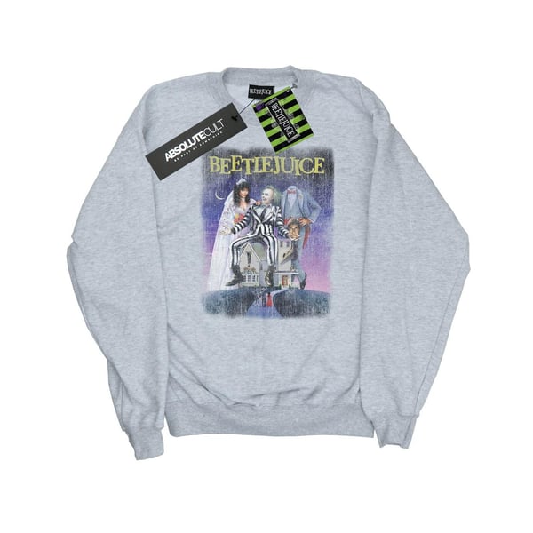Beetlejuice Womens/Ladies Distressed Poster Sweatshirt