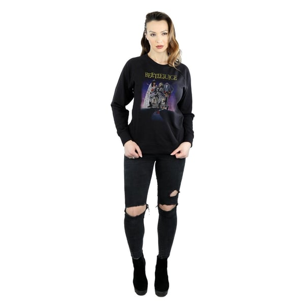 Beetlejuice Womens/Ladies Distressed Poster Sweatshirt