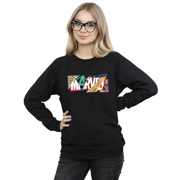 Marvel Naisten Collage Logo Collegepaita