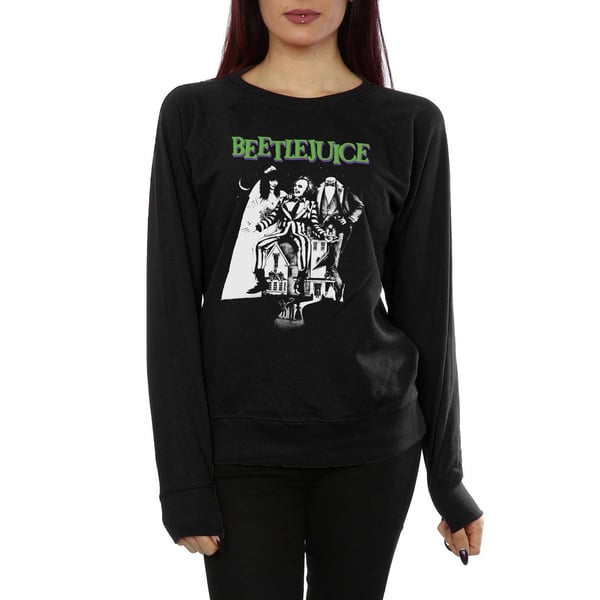 Beetlejuice Womens/Ladies Mono Poster Sweatshirt