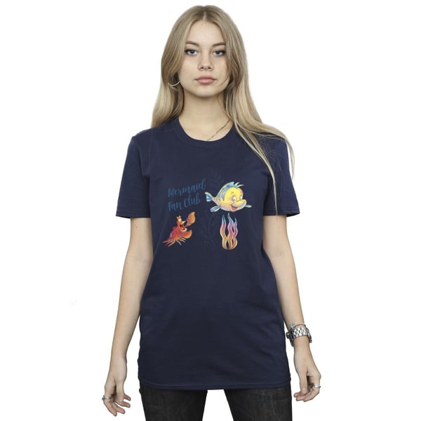 Disney Womens/Ladies The Little Mermaid Club Cotton Boyfriend T-Shirt