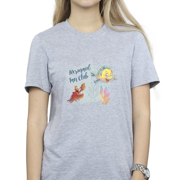 Disney Womens/Ladies The Little Mermaid Club Cotton Boyfriend T-Shirt