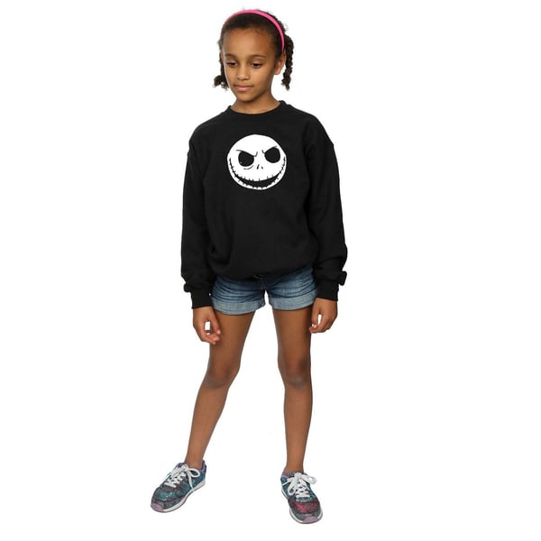 Disney Girls Nightmare Before Christmas Jack Skellington Face Sweatshirt