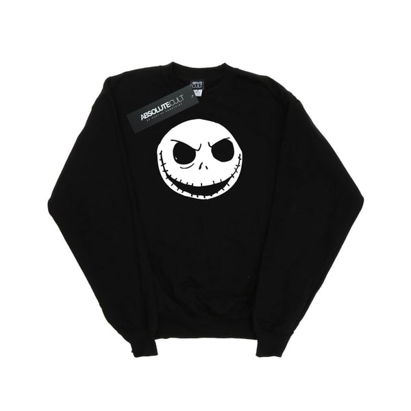 Disney Girls Nightmare Before Christmas Jack Skellington Face Sweatshirt