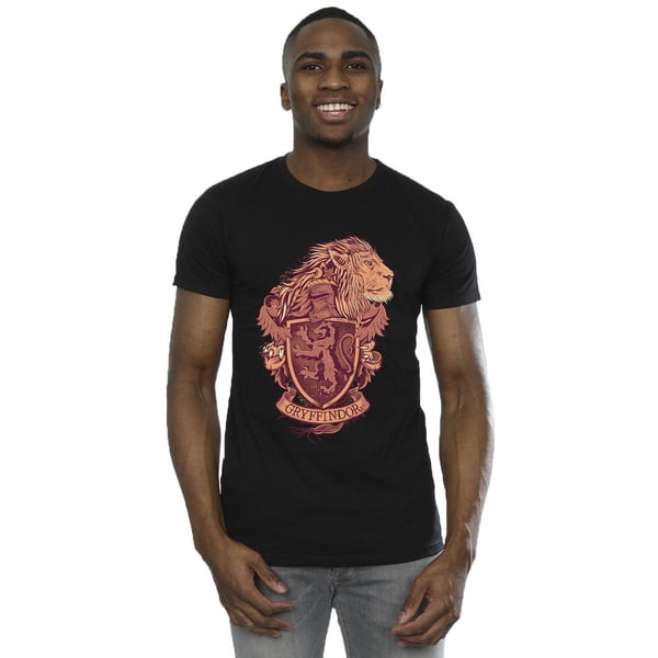 Harry Potter Mens Gryffindor Sketch Crest T-Shirt
