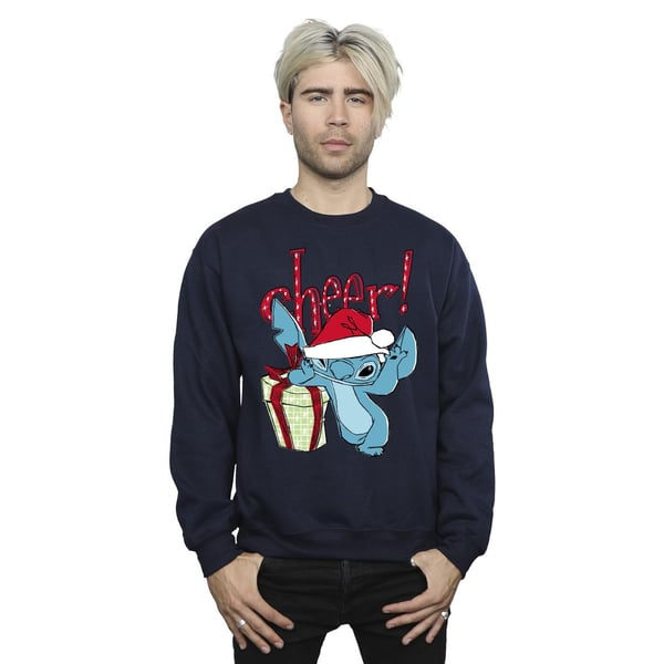 Disney Mens Lilo And Stitch Cheer Sweatshirt