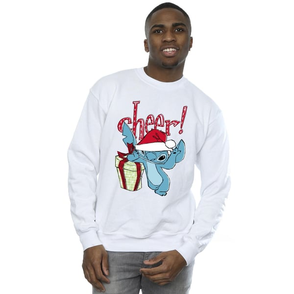 Disney Mens Lilo And Stitch Cheer Sweatshirt