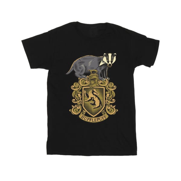 Harry Potter Mens Hufflepuff Sketch Crest T-Shirt