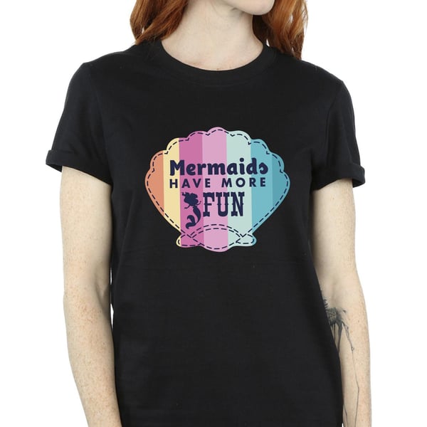 Disney Womens/Ladies The Little Mermaid Fun Cotton Boyfriend T-Shirt