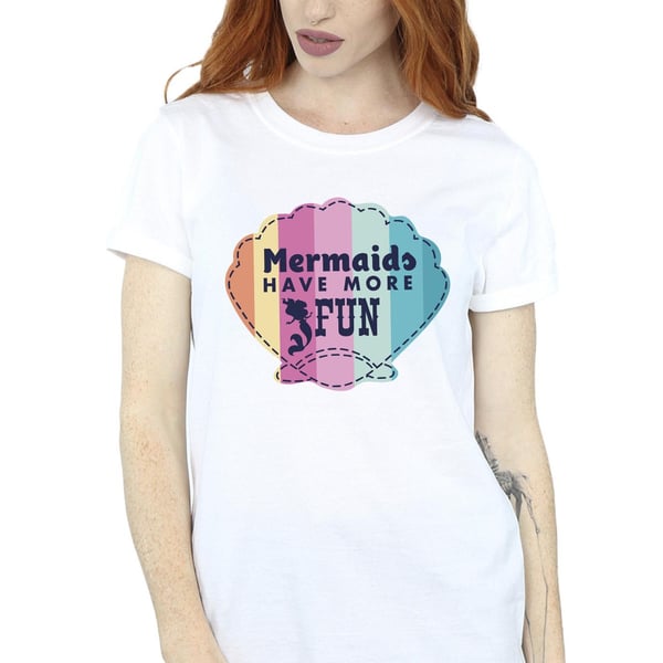 Disney Womens/Ladies The Little Mermaid Fun Cotton Boyfriend T-Shirt