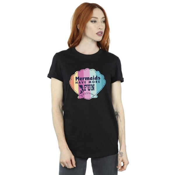 Disney Womens/Ladies The Little Mermaid Fun Cotton Boyfriend T-Shirt