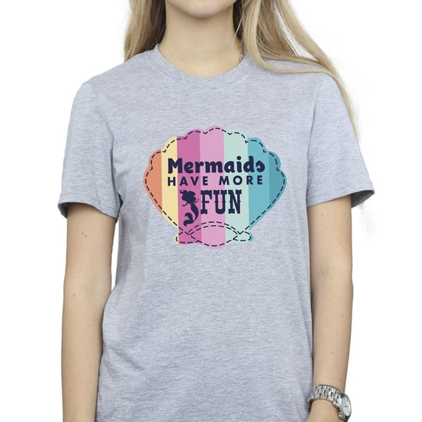 Disney Womens/Ladies The Little Mermaid Fun Cotton Boyfriend T-Shirt