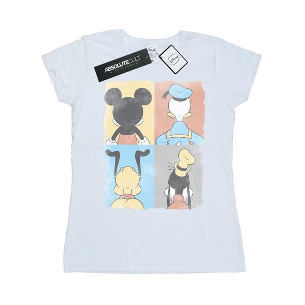 Disney Womens/Ladies Mickey Mouse Four Backs Cotton T-Shirt