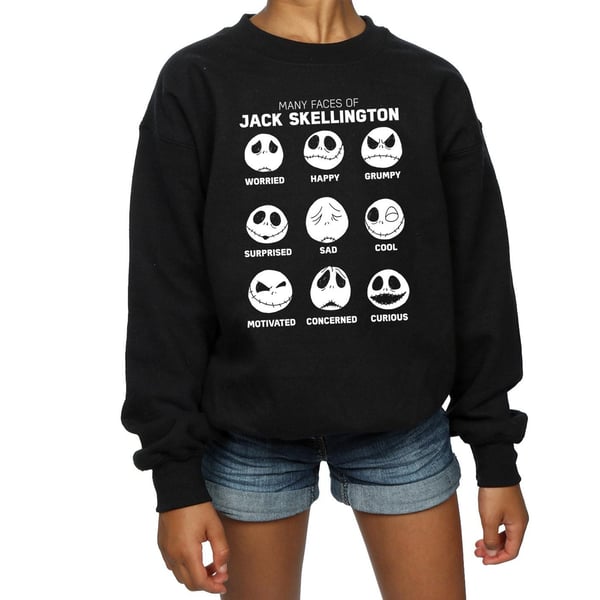 Disney Girls Nightmare Before Christmas The Many Faces Of Jack Sweatshirt