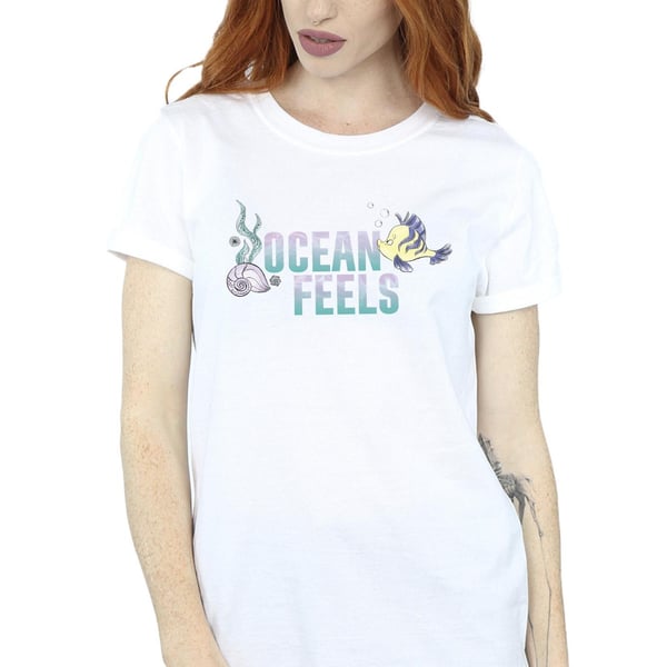 Disney Womens/Ladies The Little Mermaid Ocean Cotton Boyfriend T-Shirt