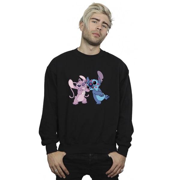Disney Mens Lilo & Stitch Kisses Sweatshirt