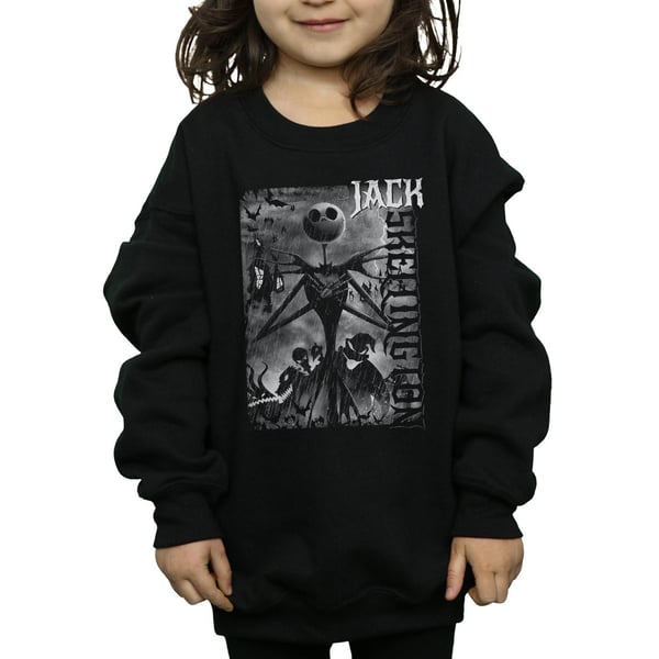 Disney Girls Nightmare Before Christmas Skellington Sweatshirt