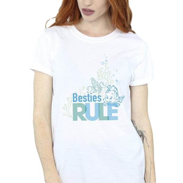 Disney Womens/Ladies The Little Mermaid Besties Cotton Boyfriend T-Shirt