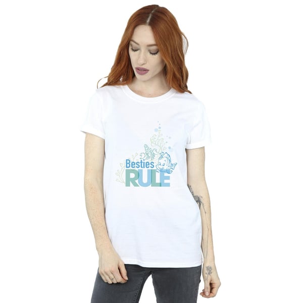 Disney Womens/Ladies The Little Mermaid Besties Cotton Boyfriend T-Shirt