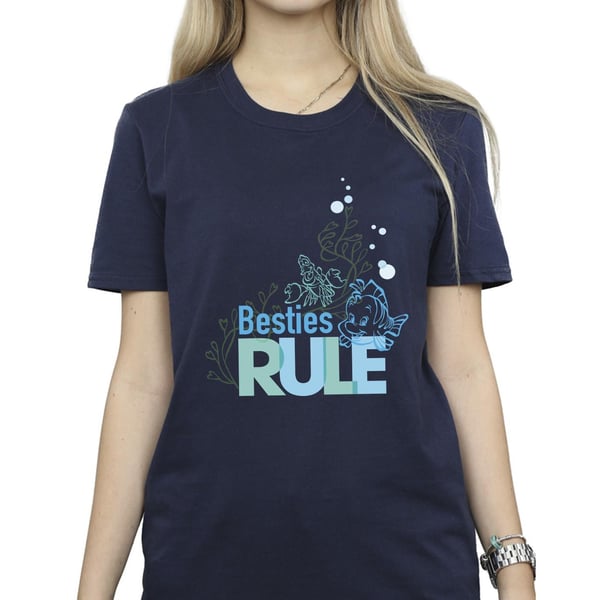 Disney Womens/Ladies The Little Mermaid Besties Cotton Boyfriend T-Shirt