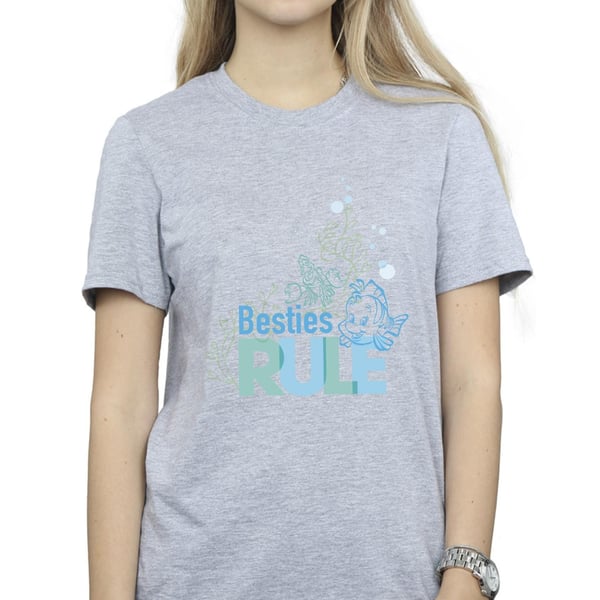 Disney Womens/Ladies The Little Mermaid Besties Cotton Boyfriend T-Shirt