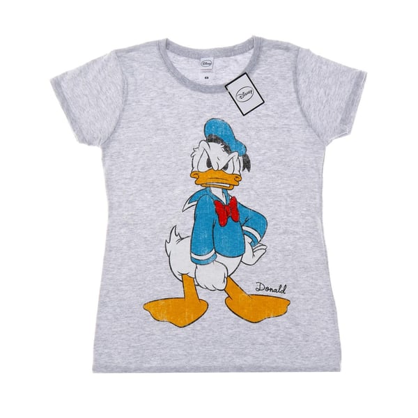 Disney Womens/Ladies Donald Duck Angry Cotton T-Shirt