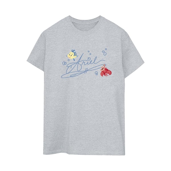 Disney Womens/Ladies The Little Mermaid Ariel Cotton Boyfriend T-Shirt