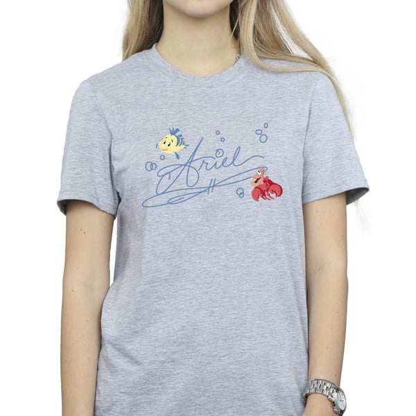 Disney Womens/Ladies The Little Mermaid Ariel Cotton Boyfriend T-Shirt