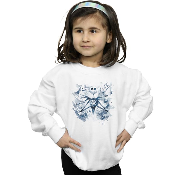 Disney Girls Nightmare Before Christmas Paint Spray Carers Sweatshirt