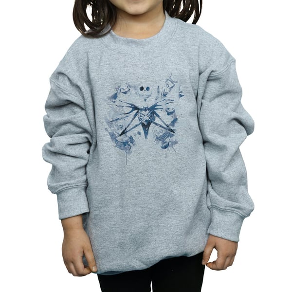 Disney Girls Nightmare Before Christmas Paint Spray Carers Sweatshirt