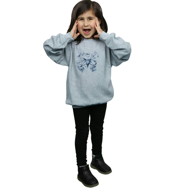 Disney Girls Nightmare Before Christmas Paint Spray Carers Sweatshirt