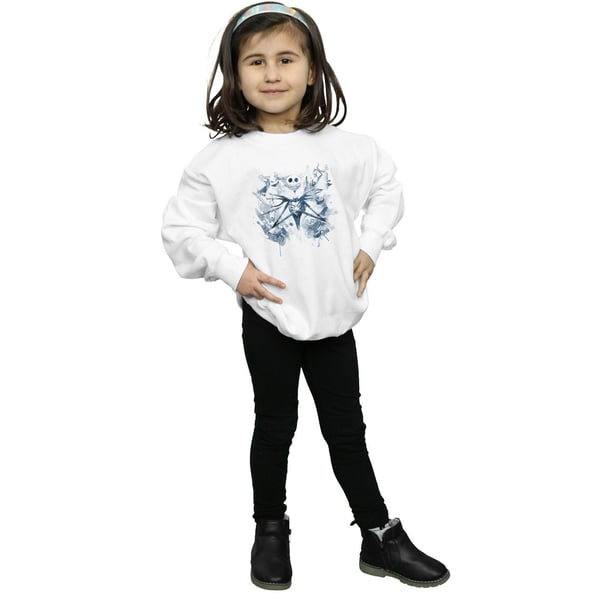 Disney Girls Nightmare Before Christmas Paint Spray Carers Sweatshirt
