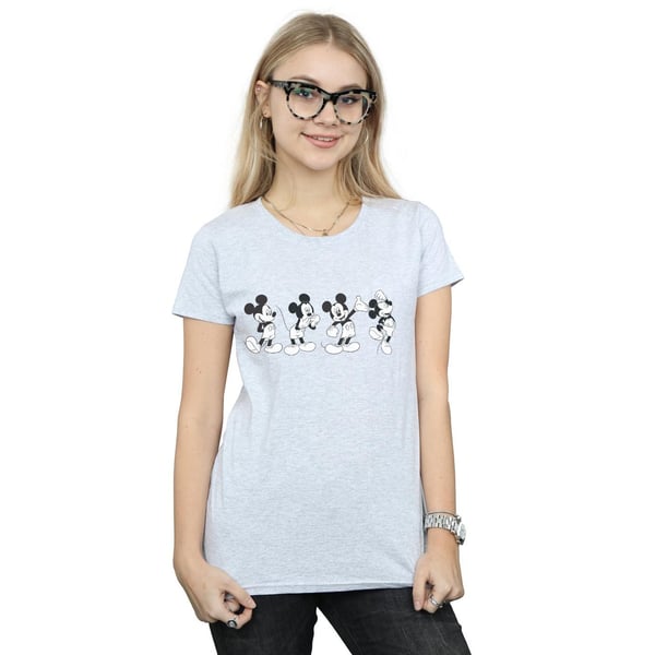 Disney Womens/Ladies Mickey Mouse Four Emotions Cotton T-Shirt