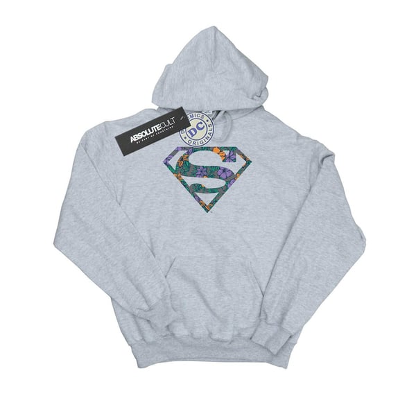 DC Comics Dam/Dam Superman Blommig Logotyp 1 Hoodie