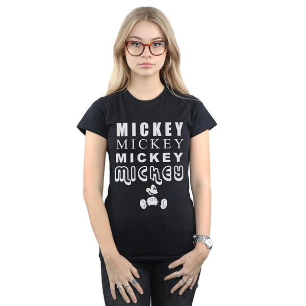 Disney Womens/Ladies Mickey Mouse Sitting Cotton T-Shirt