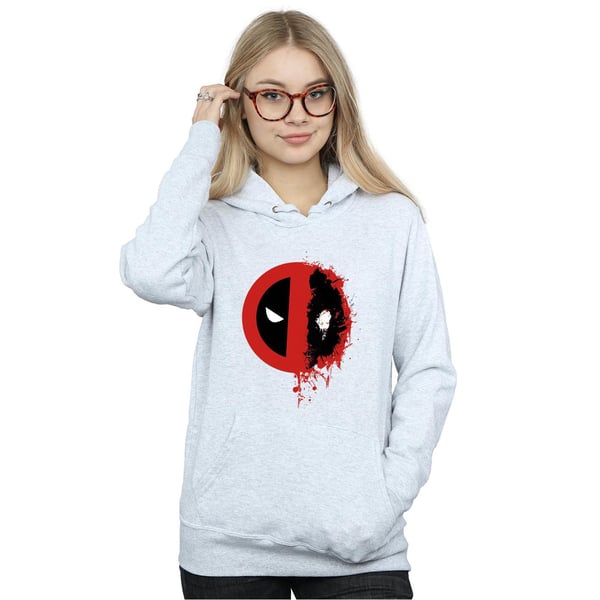 Marvel Womens/Ladies Deadpool Split Splat Logo Hoodie