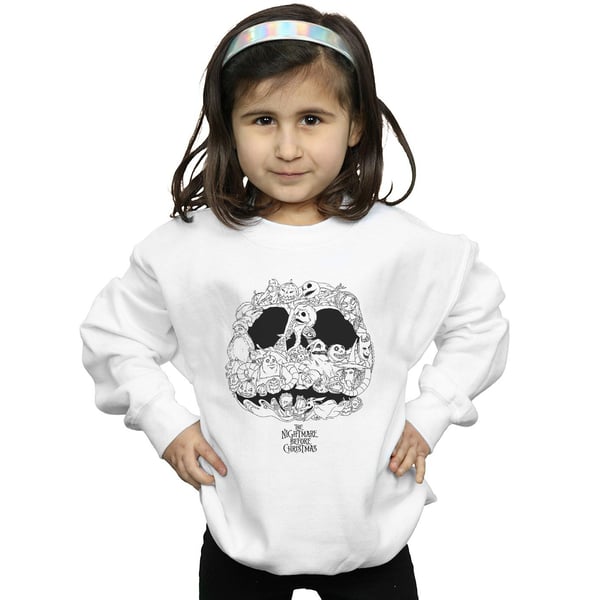 Disney Girls Nightmare Before Christmas Jack Skellington Jack-O-Lanterns Sweatshirt