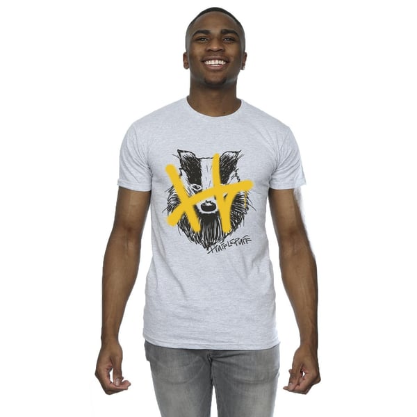 Harry Potter Mens Hufflepuff Pop Spray T-Shirt