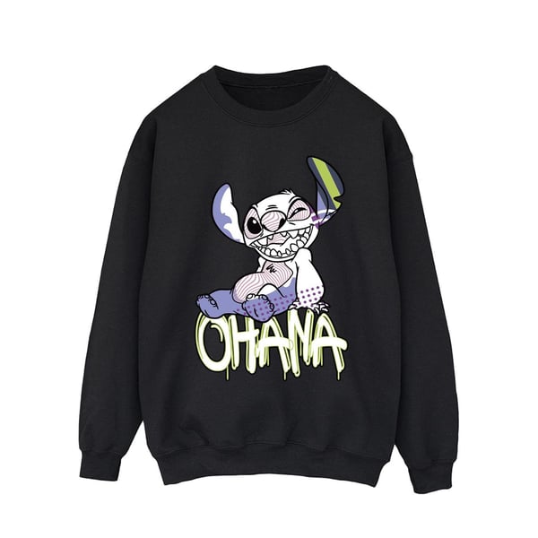 Disney Mens Lilo And Stitch Ohana Graffiti Sweatshirt