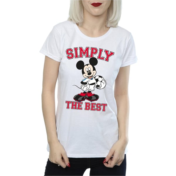 Disney Womens/Ladies Mickey Mouse Simply The Best Cotton T-Shirt