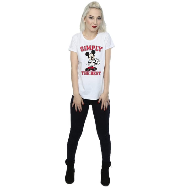 Disney Womens/Ladies Mickey Mouse Simply The Best Cotton T-Shirt