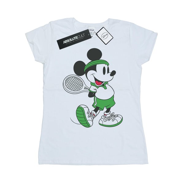 Disney Womens/Ladies Mickey Mouse Tennis Cotton T-Shirt