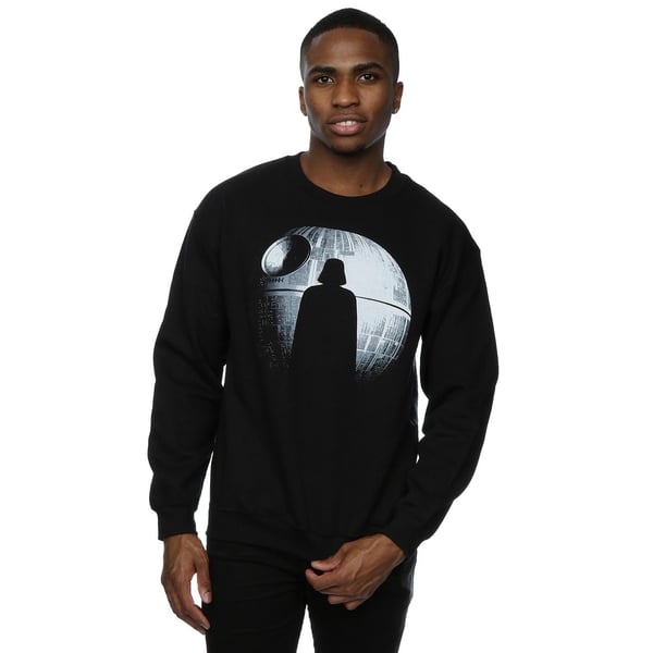 Star Wars Mens Rogue One Death Star Vader Silhouette Sweatshirt