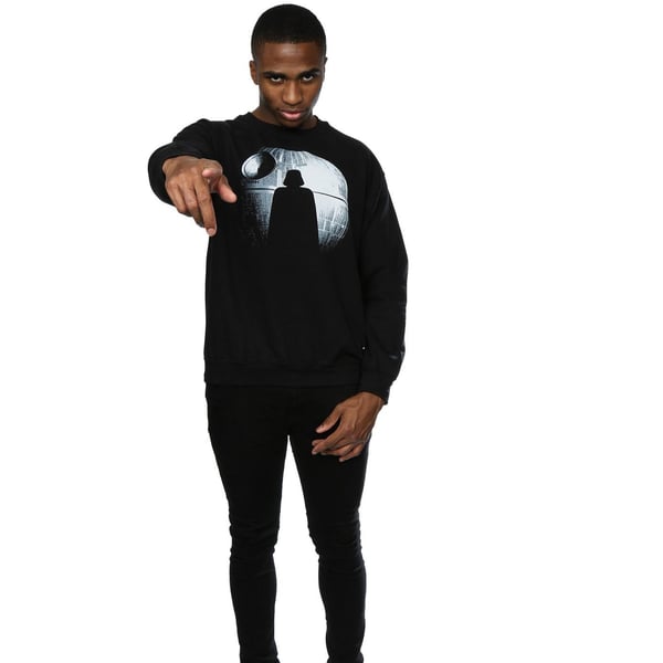 Star Wars Mens Rogue One Death Star Vader Silhouette Sweatshirt