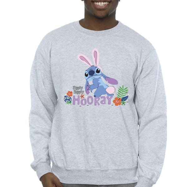 Disney Mens Lilo & Stitch Hippity Hop Stitch Sweatshirt