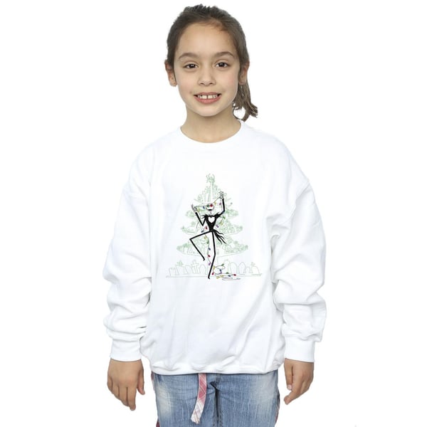 Disney Girls The Nightmare Before Christmas Tree Green Sweatshirt