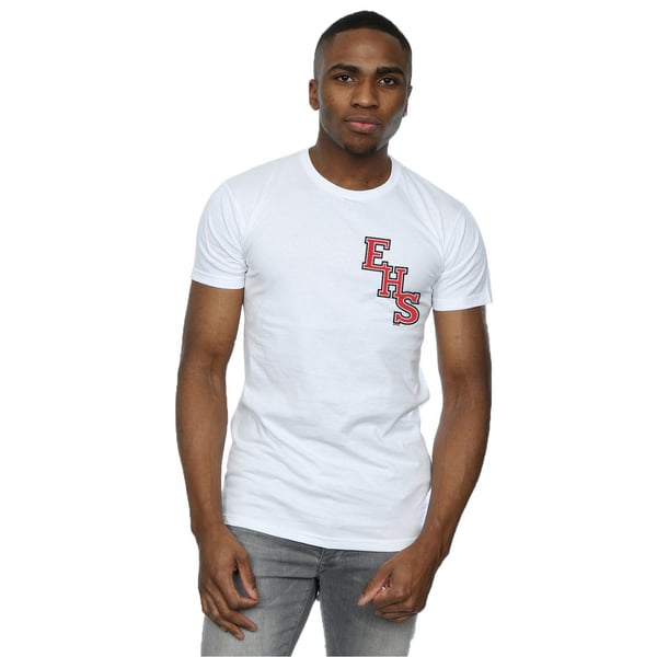 Disney Mens High School Musical The Musical EHS Logo Breast Print T-Shirt